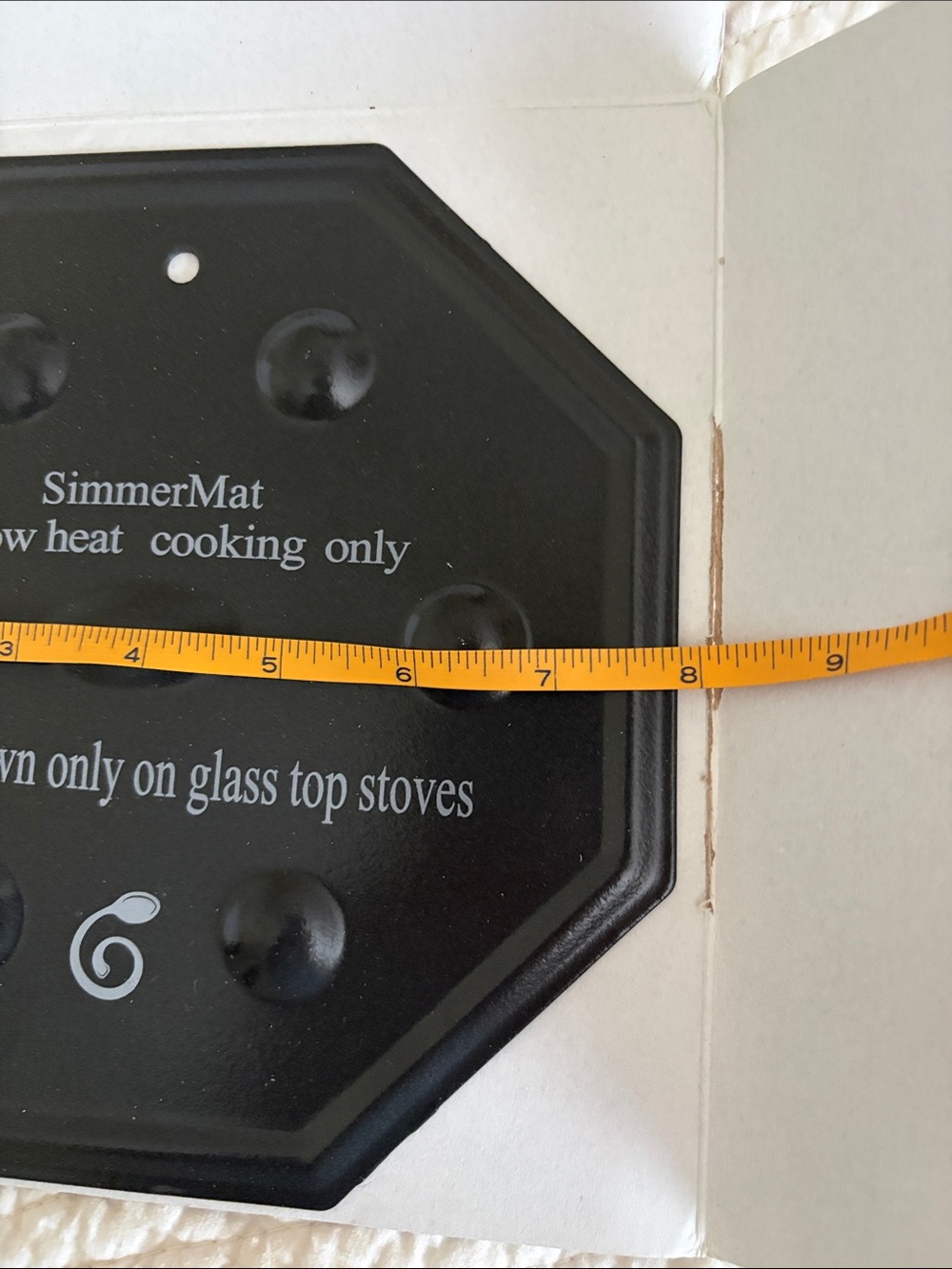 SimmerMat Heat Diffuser - Black, Cooks Innovations. 8” metal - Picture 5 of 11